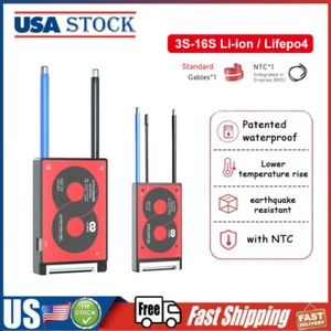 Daly BMS 3S 4S 7S 8S 10S 13S 16S 15A-60A Li-ion LiFePo4 BMS with Balance &NTC US - Picture 1 of 21