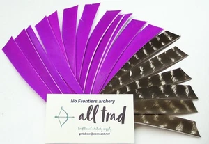 Fletching feathers 5" shield cut (18 pack) - Picture 1 of 10