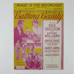 Sheet Music Magic Is The Moonlight Bathing Beauty Red Skelton Vintage 1944 - Picture 1 of 15