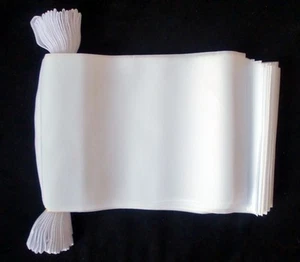 PLAIN WHITE 9 METRE BUNTING 30 FLAGS flag sports day event celebration banner - Picture 1 of 1