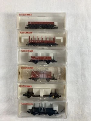 Fleischmann piccolo 6 Güterwagen 8201+8202+8203+8210+8218+8220 - OVP - Spur N - Bild 1 von 4