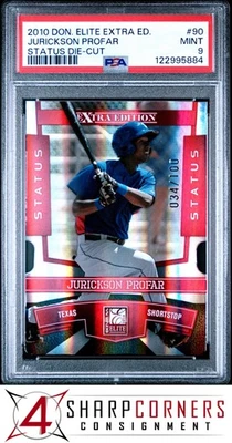 2010 DONRUSS ELITE EXTRA EDITION STATUS D/C #90 JURICKSON PROFAR RC #/100 PSA 9 - Image 1 of 3