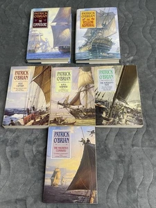 Lot of 6 Patrick O'Brian Books Aubrey-Maturin Series Hardcover & Paperback - Picture 1 of 24