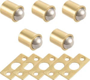 5Pcs 11Mm Dia Brass Electroplating Door Cabinet Ball Catch Latch Closures - Picture 1 of 4
