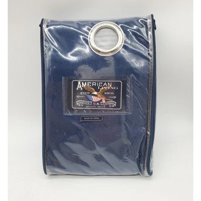 Painel de pátio American Living algodão marinho com ilhós - Imagem 1 de 3