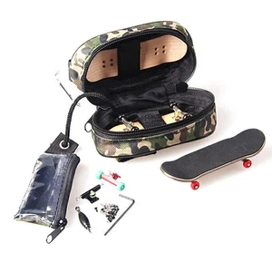 Camo Fingerboard Storage Bag Zipper Stash Tote Carry Case for Finger Skate Board - Picture 1 of 7