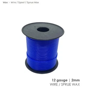 BESQUAL - Drahtspule Wachs blau Stärke 12 (2,0 mm Durchmesser) - 250g - Bild 1 von 2