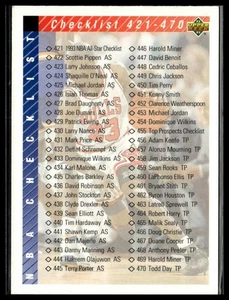 Checkliste: 421-510 1992-93 Upper Deck #420 Chicago Bulls - Bild 1 von 2