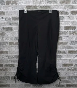 Urban Outfitters Silence + Noise Hayley Crop Kick Flare Pants Black Size 12 - Picture 1 of 13