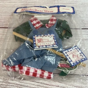 VanderBear Wear Picnic Clothing for Teddies Fits 7' to 20 " Bears Vintage Fish - Picture 1 of 8