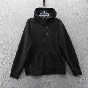 DSG Sport Fleece Full Zip Hoodie Small Black Mens Activewear Jacket NEW - Picture 1 of 12