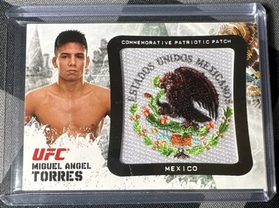 Miguel Torres 2012 Topps UFC Bloodlines Patriotic Patch Mexico Flag Relic *READ* - Image 1 of 4