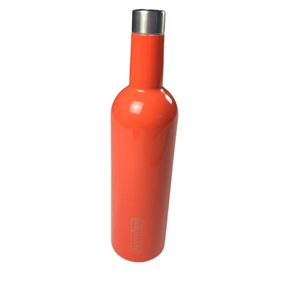 BRUMATE Winesulator Insulated Wine Canteen Bottle 25 oz. Coral Orange - Image 1 of 4