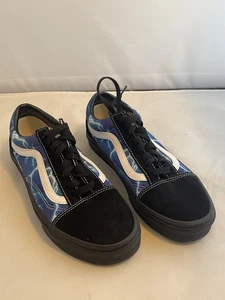Vans Old Skool Lightning schwarz blau Canvas Wildleder niedrige Turnschuhe Herren 8 ~ Damen 9,5 - Bild 1 von 6