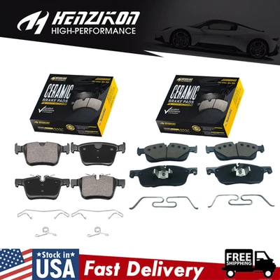 For Land Rover Jaguar F-Pace Discovery Sport XE Front Rear Ceramic Brake Pad Kit - Image 1 of 4