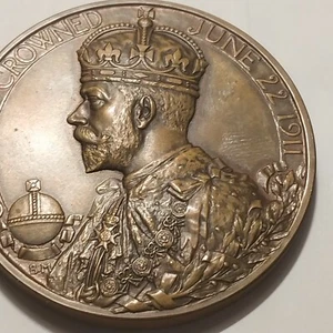 1911 King George & Mary Krönungsmedaille Royal Mint, Bronze - Bild 1 von 6