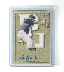 CARTER HOLTON 2020 Leaf Perfect Game Gold PROOF AUTO 1/1 VANDERBILT Braves ๐ฅ๐ฅ - Picture 1 of 2