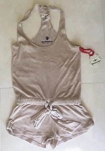 Nuevo con etiquetas Mameluco de felpa francesa Harlow beige corazón retorcido talla XS $149 - Imagen 1 de 5