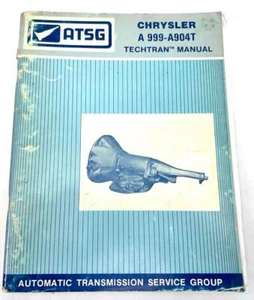 ATSG CHRYSLER A 999-A904T TECHTRAN TECH MANUAL ATRA TECH BULLETIN 88 PAGES - Bild 1 von 1