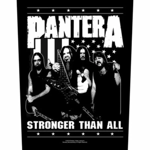 PANTERA STRONGER THAN ALL PRINTED SEW ON LARGE SIZE BACK PATCH OFFICIAL - Imagen 1 de 7