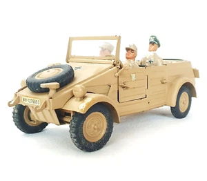 Gonio Italy 1:24 German WWII AFRIKA KORPS VW KUBELWAGEN STAFF CAR + Figures Nr 2 - Picture 1 of 13