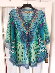 AZARA PARIS Cover-up/ Beach dress/top Size M-L excellent - Picture 1 of 10