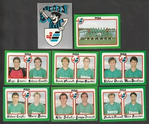 LOTTO DI 8 FIGURINE CALCIATORI FLASH EUROFLASH CALCIOFLASH 90 1989-90 PISA NUOVE - Picture 1 of 1
