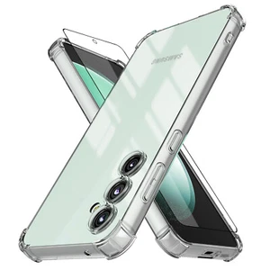 For Samsung Galaxy S23 FE 5G S22 S21 Ultra Clear Case Screen Protector TPU Cover - Picture 1 of 29