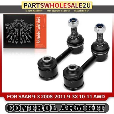 Barra estabilizadora trasera izquierda y derecha 2 piezas para Saab 9-3 2008-2011 9-3X 2010-2011 Foto 1 de 4