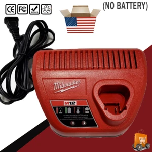 N12 Ladegerät für Milwaukee 12 Volt 48-59-1812 12V für M12 M12B2 M12B Akku NEU - Bild 1 von 1