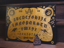 ~ Angels Witch Wooden Ouija Board - Witchboard Paranormal ~ Haunted Weird Energy