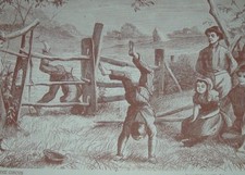 "AFTER THE CIRCUS" 1873 Scene from Old Magazine Bettmann Archive Frameable Print