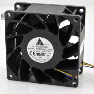 Delta TFB0812UHE 12V 2.34A 8038 8cm 4pin Cooling Fan - Picture 1 of 5