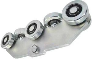 Laufrolle Schiene 8 Stahl Rollen 80x80x5 1200kg Hängende Schiebetorsysteme - Bild 1 von 4