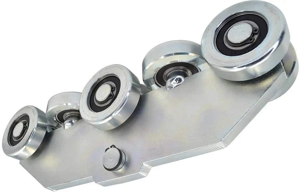 STAHLCO Laufrolle Schiene 8 Stahl Rollen 80x80x5 1200kg Hängende Schiebetorsysteme