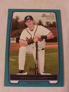 2012 BRANDON DRURY BOWMAN BLUE BASEBALL ROOKIE CARD RC /500 BRAVES #BP18 PADRES - Picture 1 of 2