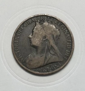 1898 Great Britian Queen Victoria One Penny Bronze Coin (GB16) - Picture 1 of 2