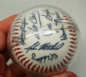 1997 TEXAS RANGERS TEAM SIGNED AUTOGRAPHED GENUINE MERCHANDISE BASEBALL - Picture 1 of 12
