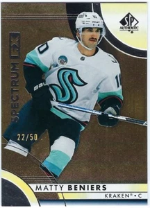 2023-24 SP Authentic Spectrum FX S-24 Matty Beniers GOLD 22/50 - Picture 1 of 2