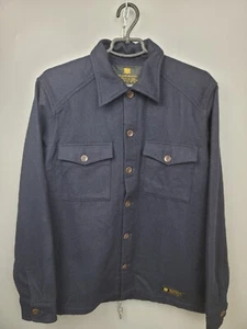 Neighborhood Heavy Wool Over Shirt Navy Blue Jacket Mens Size XL - Picture 1 of 8