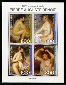 Guinea Bissau 2021 180th Ann de De Pierre-Auguste Renoir Cuadro Hoja Timbre Nh - Imagen 1 de 1