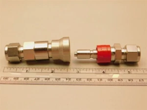 Hy-Lok Q2DSH-6T M & Q2BH-6T FM SS Instrumentation Quick Connect Pair 3/8" Tube - Picture 1 of 3