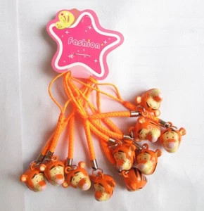 New 60 pcs Cartoon Tigger Jingle Bells Lanyard DIY Making Accessories keychians - Picture 1 of 1