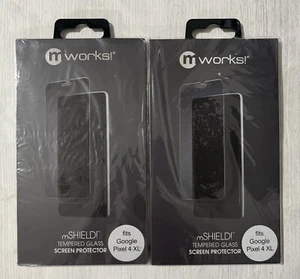 2-Pack mWorks mShield Tempered Glass Screen Protector For Google Pixel 4 XL - Picture 1 of 1