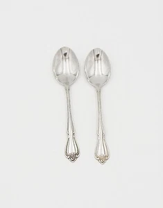 Oneida 1881 Rogers Arbor Rose True Rose Dinner Spoon Stainless Flatware S/2 - Picture 1 of 10