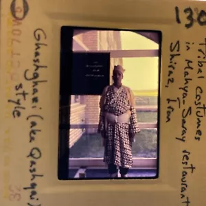 1970 Shiraz Iran Tribal Costumes Vintage Original Photo 35mm Slide 130 - Picture 1 of 3