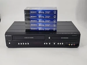 Emerson ZV427EM5 DVD Recorder VHS/VCR Combo Player HDMI w/5 Sony VHS - Picture 1 of 11