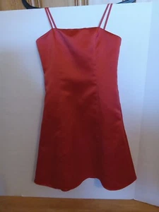 David's Brautjungfer Burnt Orange Kleid Größe 8 Party Abschlussball Hochzeit - Bild 1 von 7