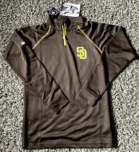 NEW San Diego Padres Women's 1/4 Zip Pullover MLB Stitches Genuine (Small) - Picture 1 of 4