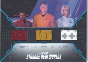 Star Trek Strange New Worlds Season 2 Triple Relic Card TRC02 Uhura/Pike/Chapel - Picture 1 of 2